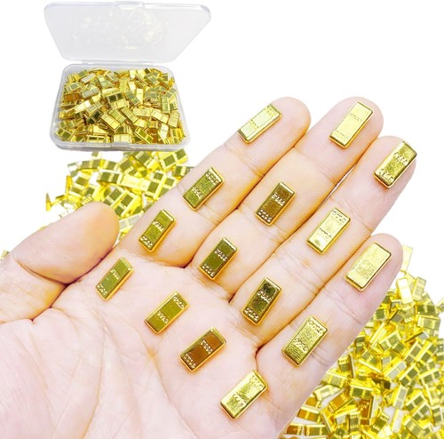 200 pcs tiny fake - fake, gold