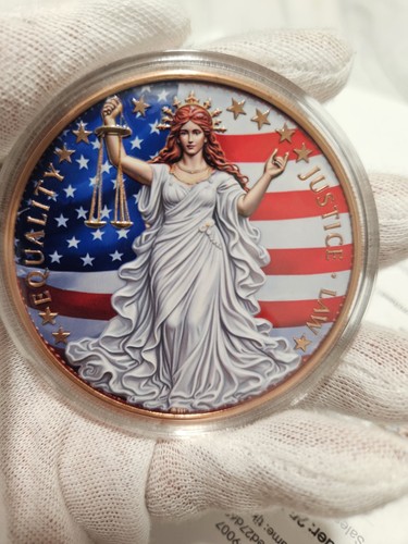 Colorized copper round - 5,